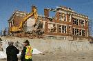 David Bebee/Record staff: School falls Demolition of the old St. Clement Catholic Secondary School on Duke St. in Cambridge.